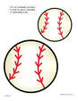 Baseball order by size activity for preschool.