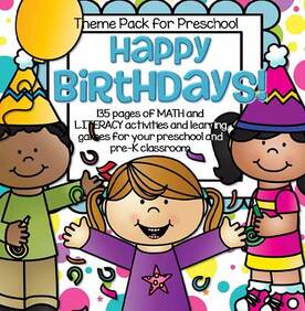 Birthday theme activities for preschool