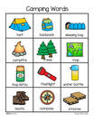12 camping vocabulary words and pictures