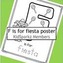 F is for fiesta trace and color printable