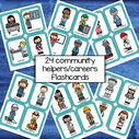 24 community helpers/careers flashcards. 