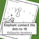 Elephant connect the dots printable.