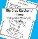 Elephants preschool rhyme