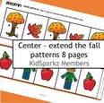 Fall patterns for a center. 10 strips - extend the pattern. 
