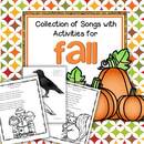 Fall theme songs. Each song is paired with a craft or learning activity. 
