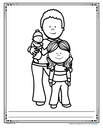 Father's Day coloring printable.