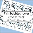PictureLower case fish bubbles.  Match with upper case fish.