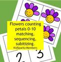 Flowers counting petals to 10