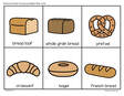 Bread and Grain food group flashcards (18 cards).
