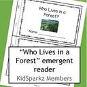 Forest animals emergent reader
