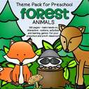 Forest animals Theme Pack for Preschool - 125 pages