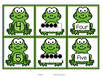 Frogs number cards 0-20. Match numeral, 10-frame and number word.