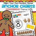Children make their own cut and paste Gingerbread themed number sense anchor charts. Can also be used as a center. 10 pages.