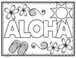 Decorate an Aloha poster.