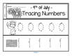 July 4th number tracing strips to 20 - make a booklet.