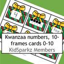 Kwanzaa Number Matching Cards 0-10. 
