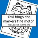 Owl dot markers printable