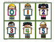 Number flashcards - kids holding signs 0-20.