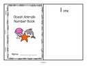 Oceans animals number book  - cut and paste 1-10. 10 different animals.