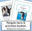 Penguins facts with activities booklet