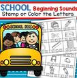 2 printables with 18 pictures in b/w.  Stamp or color the correct beginning sound.