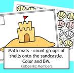 Shells math mats