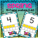 This is a set of ten-frames posters 0-20 with a Spring theme.