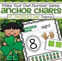 Children make their own St. Patrick's Day cut and paste number sense pages 1-10.  