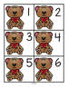 Teddies numbers flashcards 1-30