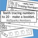 Dental health tracing numbers to 20