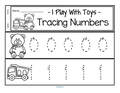 Toys theme tracing numbers 0-20 fro beginning writers. Make a booklet or a center.