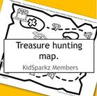 Treasure hunting map