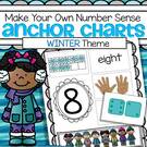 Children make their own cut and paste WINTER themed number sense anchor charts. Can also be used as a center. 10 pages. 
