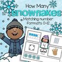 Winter number mats - recognizing the various forms numbers can take -0-10. 