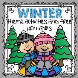 Winter theme activities and free printables