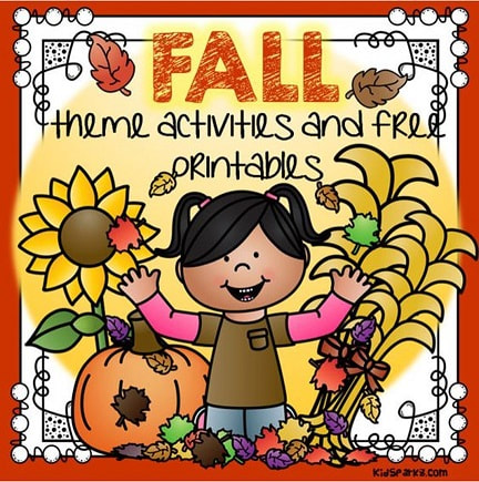 Fall theme activities and printables for preschool and kindergarten -  KIDSPARKZ