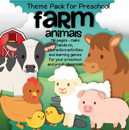 Farm Theme Preschool Pack - 116 pages