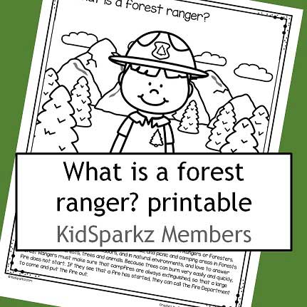 What is a forest ranger? printable