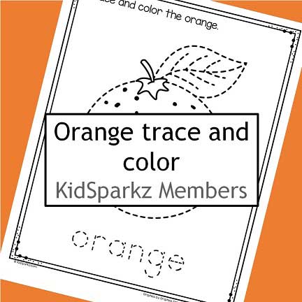 Orange trace and color