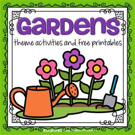 Gardens Theme Activities And Printables For Preschool And
