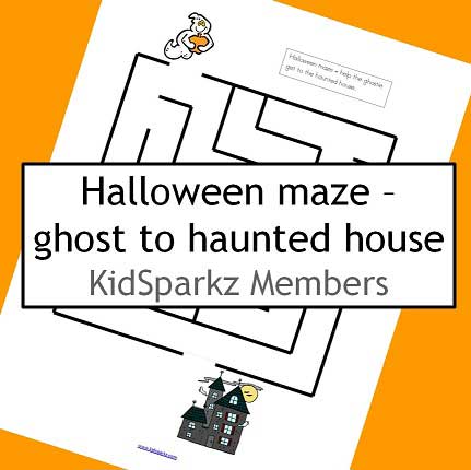 Halloween maze printable