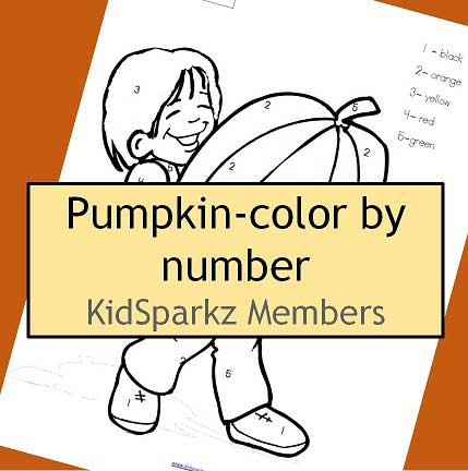 Halloween color by number printable