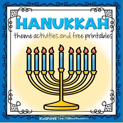 Hanukkah preschool theme activities and printables