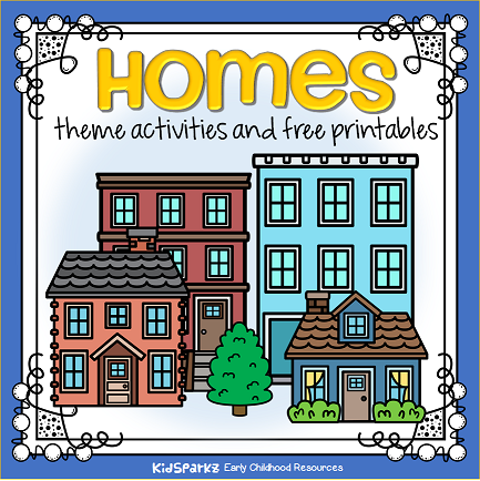 Homes theme activities and printables for preschool and ...