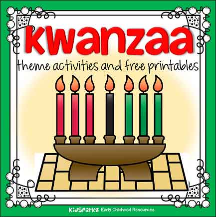 Kwanzaa theme activities and centers for preschool, pre-K and Kindergarten.