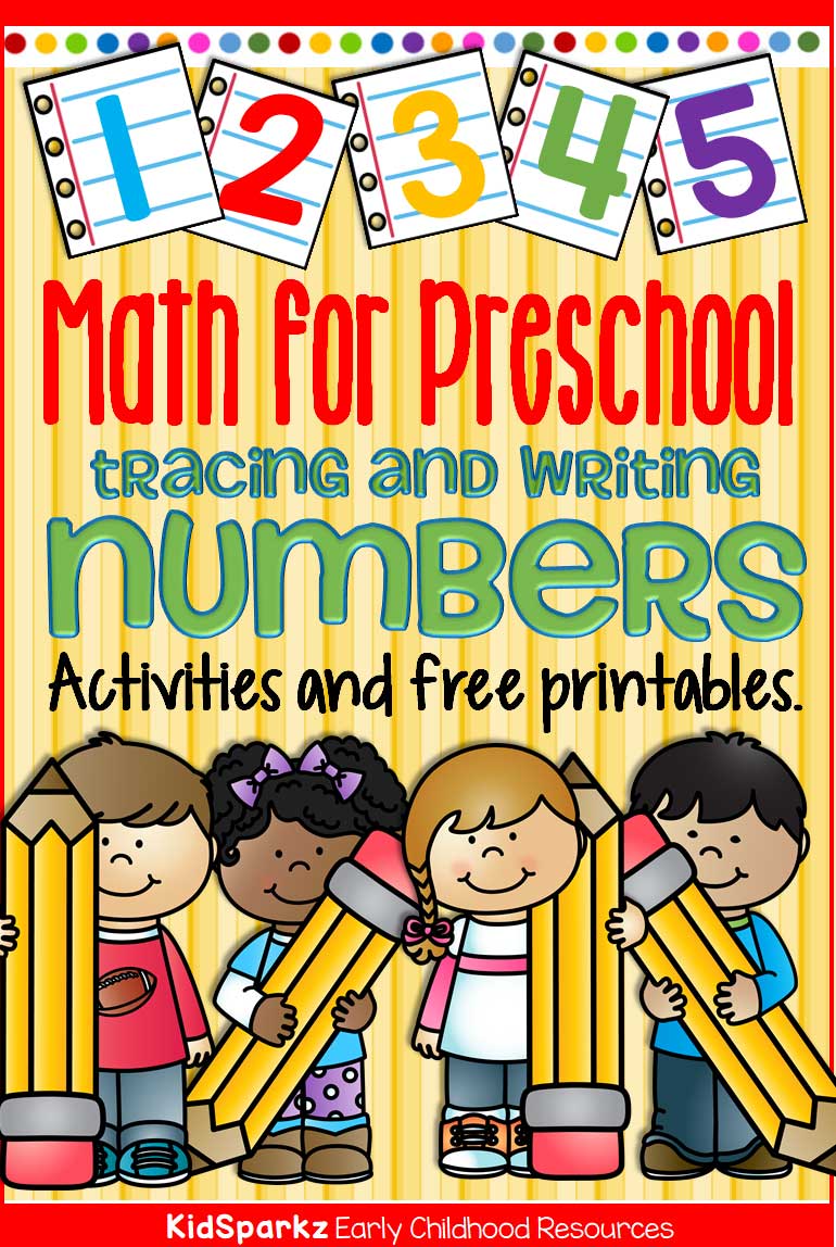 Tracing Numbers Activities And Printables For Preschool And Kindergarten KIDSPARKZ