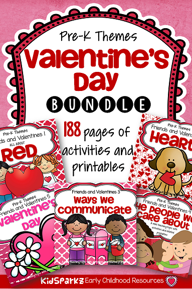 Valentine's Day curriculum bundle for preschool and preK