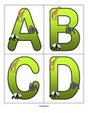 Zoo animals large letters