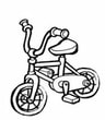 Bicycles theme coloring printable