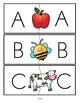 Alphabet upper case with upper case letters puzzle match-ups, full alphabet.